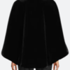 Only Murders In The Building Mabel Fur Poncho Coat Back Image