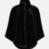 Only Murders In The Building Mabel Fur Poncho Coat Front Image