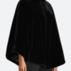 Only Murders In The Building Mabel Fur Poncho Coat Side Image