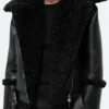 Only Murders In The Building S-4 Mabel Mora Shearling Leather Jacket Front Image