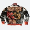 Jake Paul vs Mike Tyson 2024 Leather Jacket Back Image