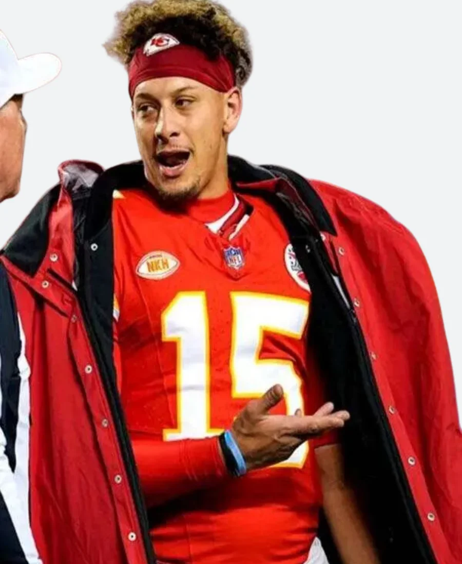 Patrick Mahomes KC Chiefs Sideline Cape Coat 2