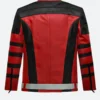 Red One Callum Drift Red and Black Leather Jacket