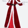 Santa Claus Christmas Long Coat Front Image