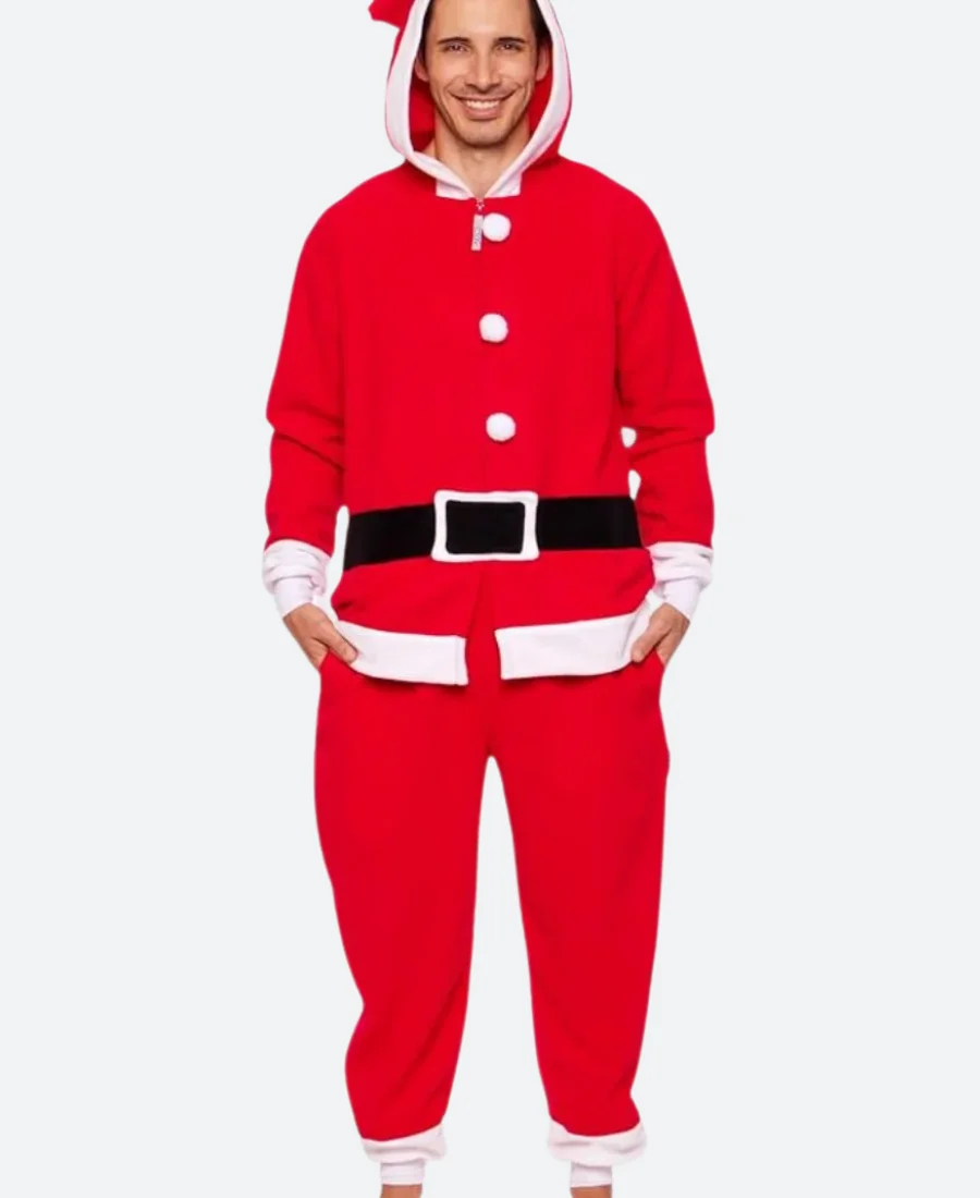 Santa Claus Onesie Christmas Costume Front Image