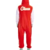 Santa Clause Santa Jumpsuit Costume Back Image