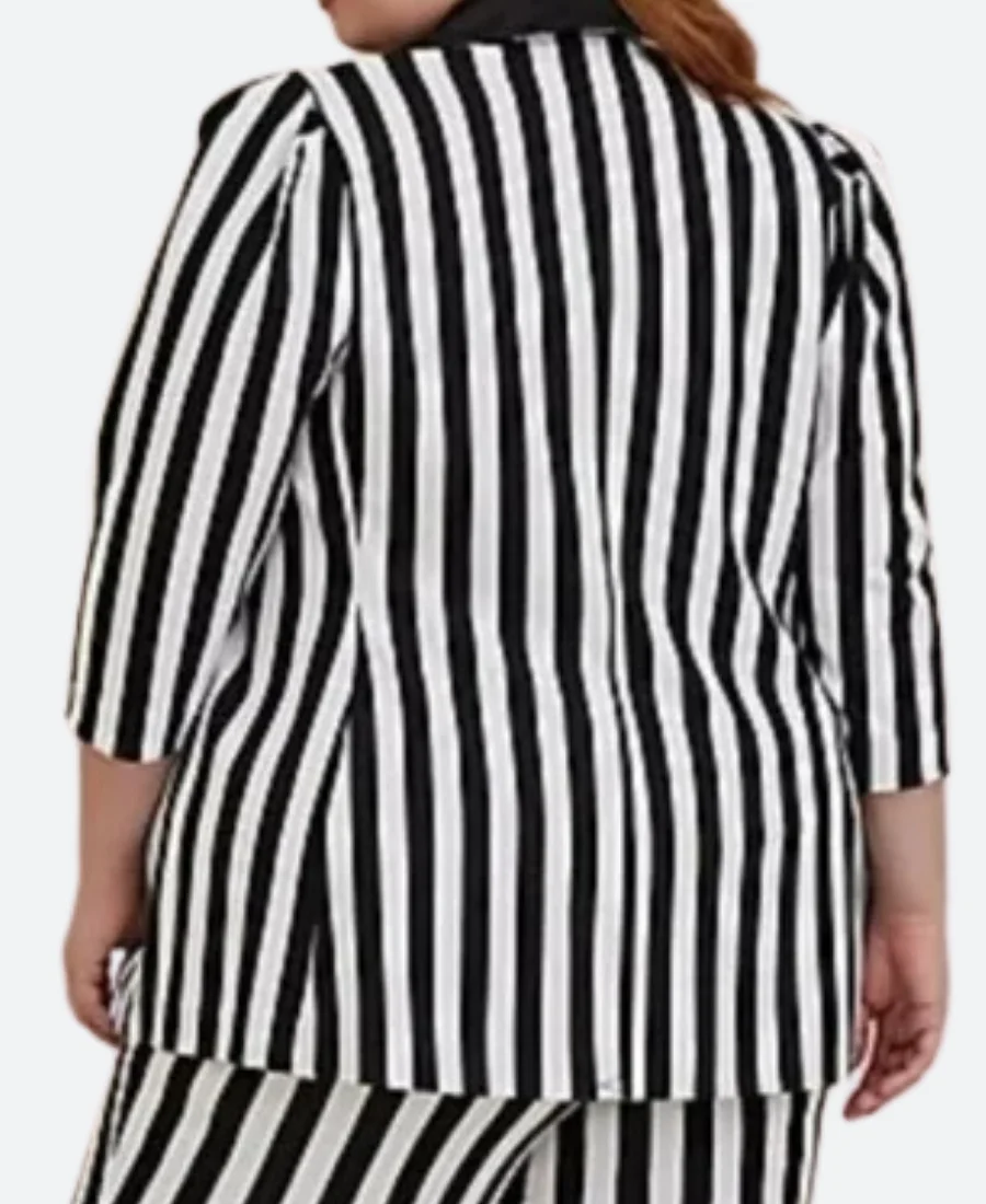 Beetlejuice Beetlejuice Strip Blazer Back Image