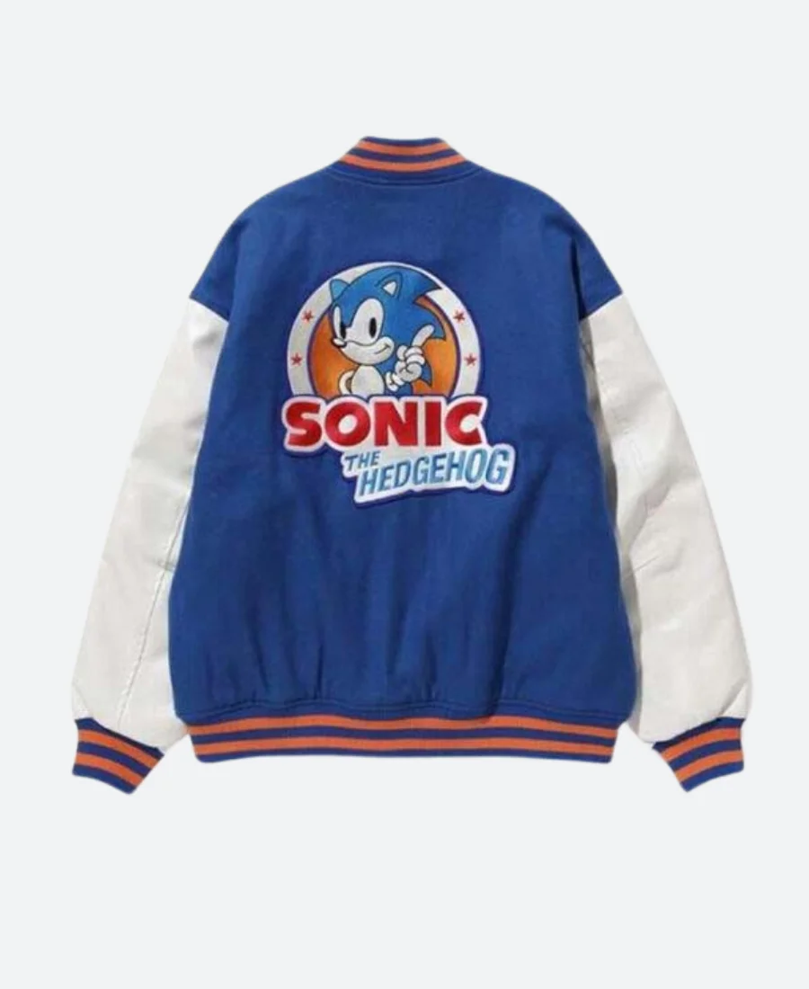 Sonic the Hedgehog Letterman Jacket Back Image