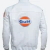 Steve McQueen Grand Prix Leather Jacket Back Image