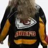 Taylor Swift Travis Kelce Arrowhead Stadium Bucs Vs Chiefs Game Leather Jacket