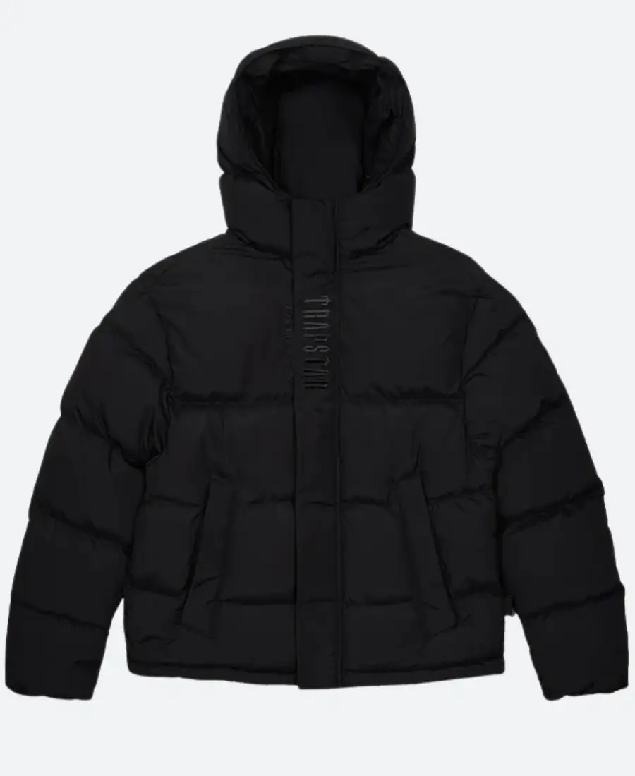 Trapstar Black Puffer Hooded Jacket