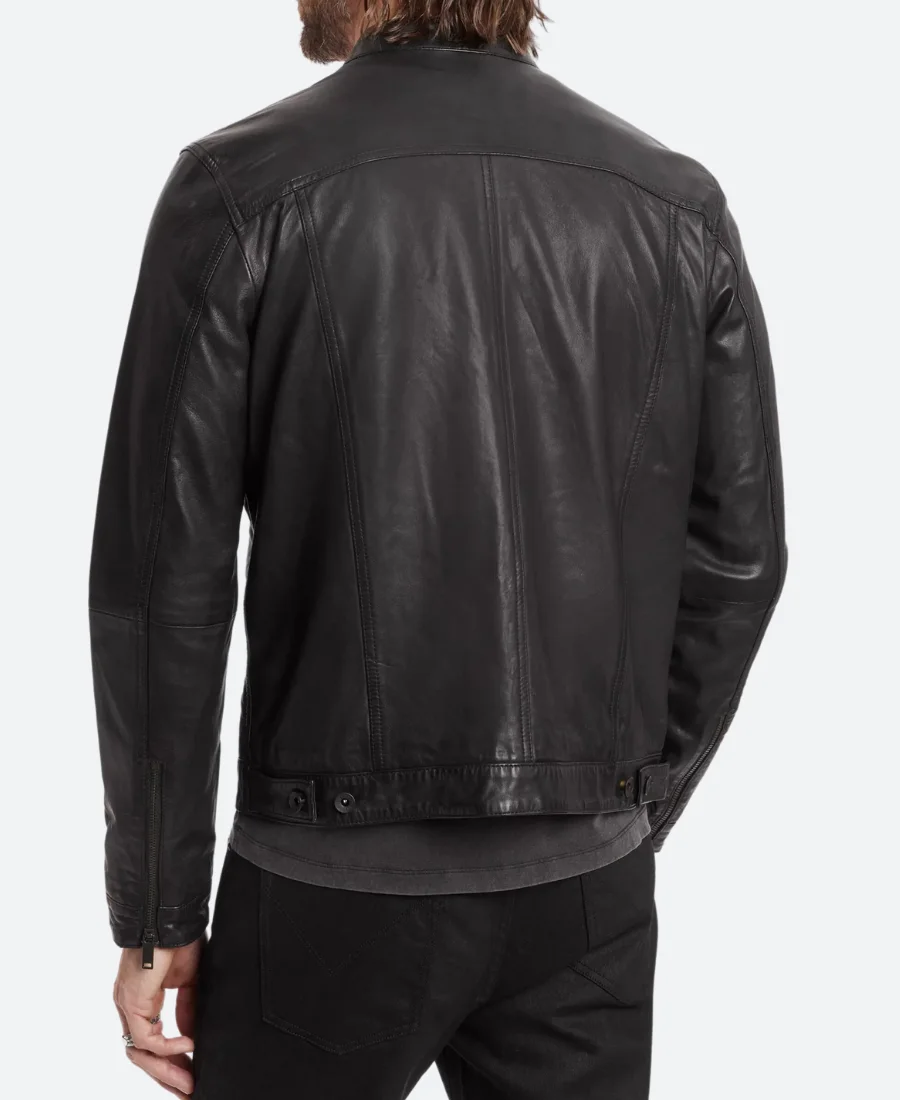 Venom 2018 Eddie Brock Leather Jacket Back Image