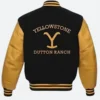 Yellowstone Dutton Ranch Varsity Jacket Front Image