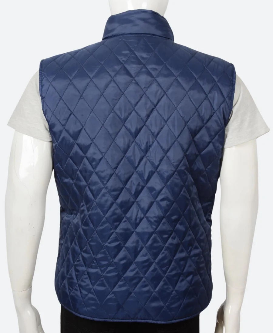 Yellowstone John Dutton Blue Quilted Vest 1