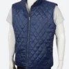 Yellowstone John Dutton Blue Quilted Vest 3