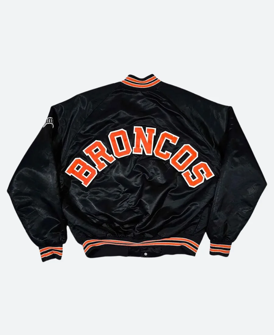 80’s Denver Broncos Bomber Jacket Back Image