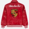 ALD X Porsche 993 Leather Red Jacket Back Image