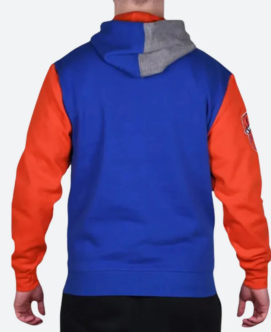 Ameliya New York Knicks Color Block Hoodie Bacck Image