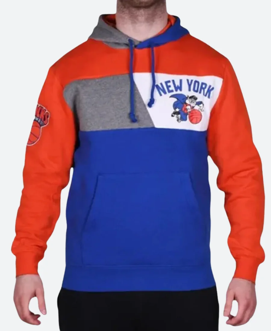 Ameliya New York Knicks Color Block Hoodie Front Image