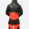 Assassins Creed 3 Connor Kenway Hooded Leather Jacket Back Image