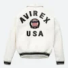 Avirex White Leather Jacket