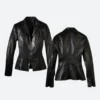 Batman Returns Catwoman Leather Jacket Front & Bacck Image