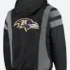 Blaine Baltimore Ravens Hooded Jacket Back Image