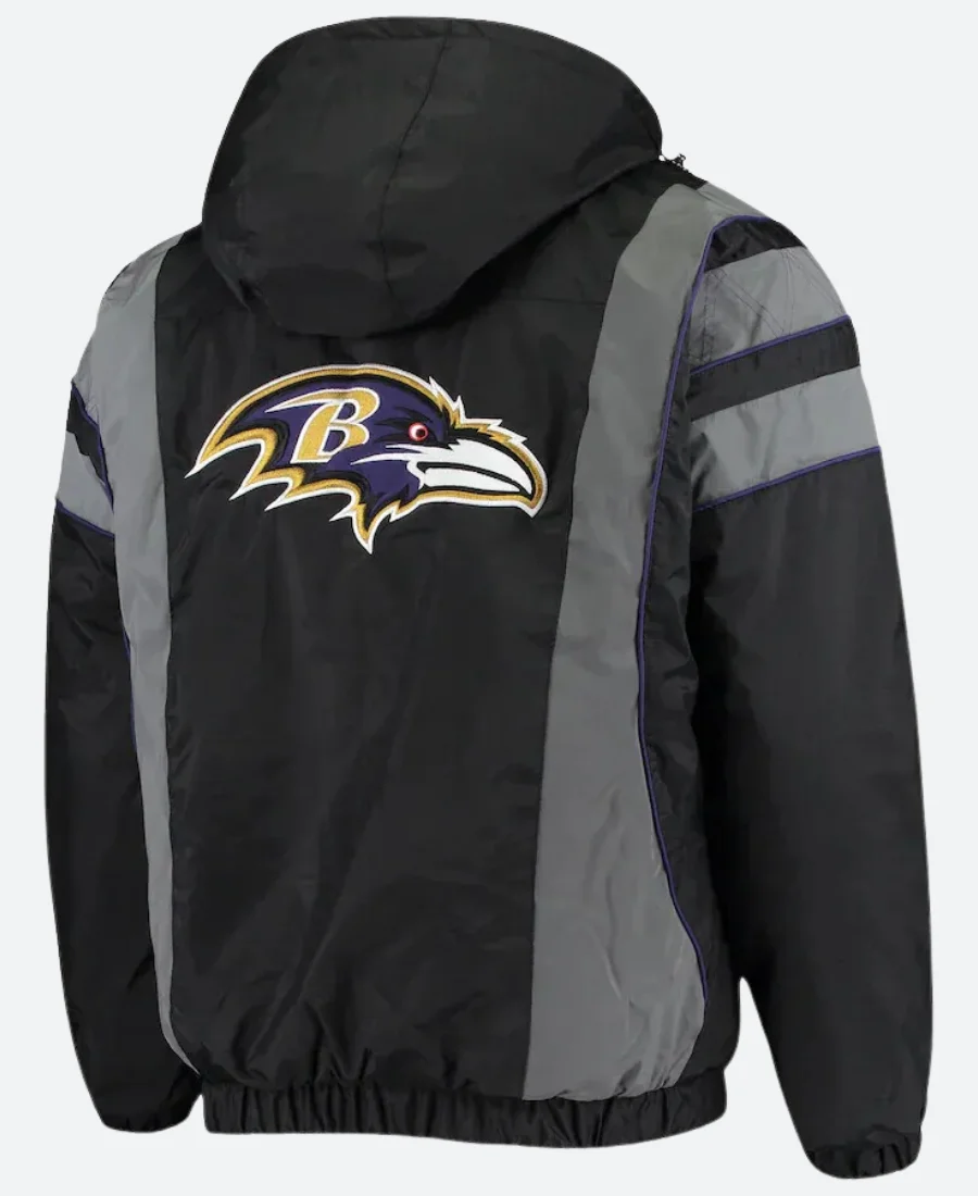 Blaine Baltimore Ravens Hooded Jacket Back Image