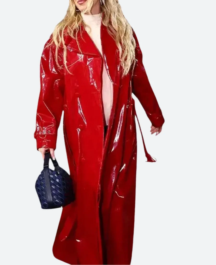 Brittany Mahomes PVC Coat Front Image