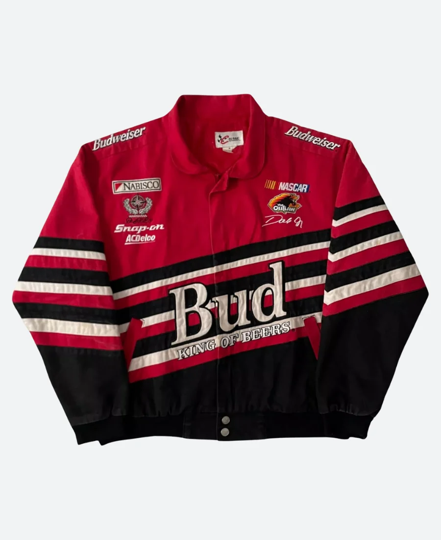 Budweiser Dale Earnhardt Jr Nascar Jacket Front Image