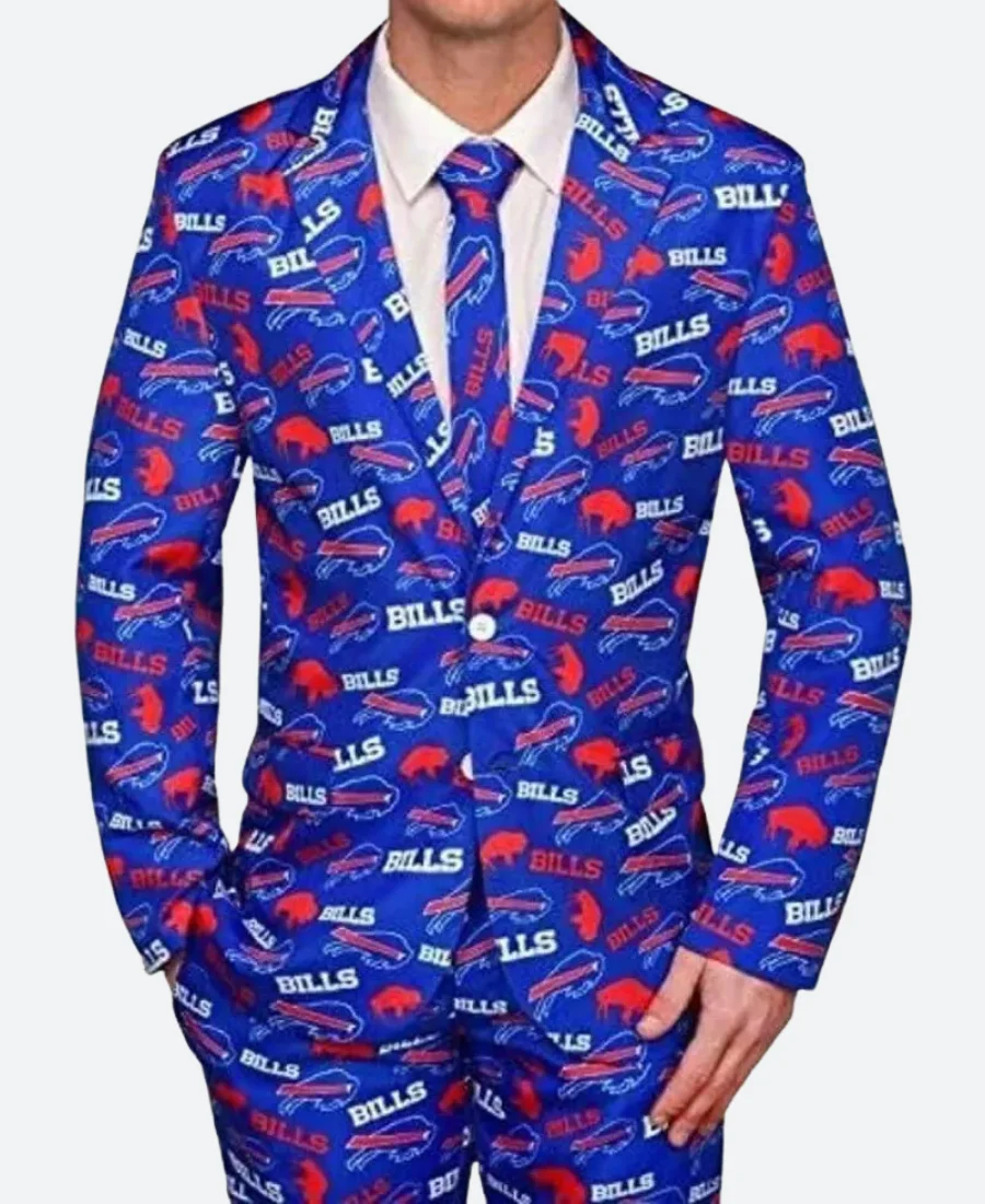 Buffalo Bills Style 01 Blue Blazer