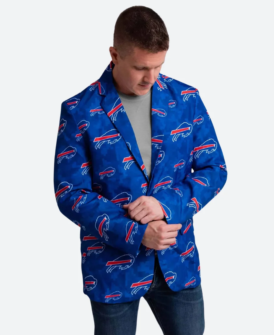 Buffalo Bills Style 02 Blue Blazer