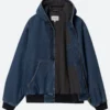 Carhartt Blue Hooded Jacket