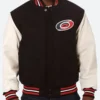 Carolina Hurricanes Black Bomber Jacket Front Image