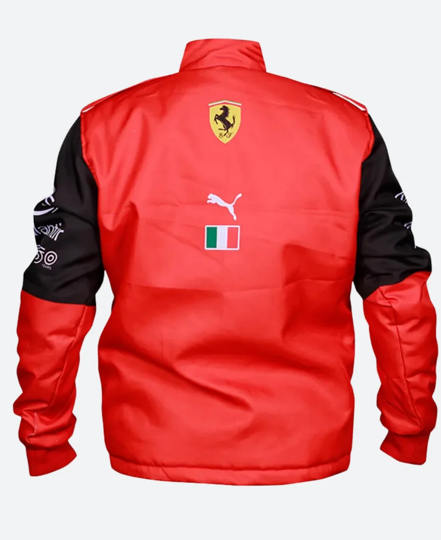 Charles Leclerc 2023 Ferrari F1 Racing Jacket Back Image