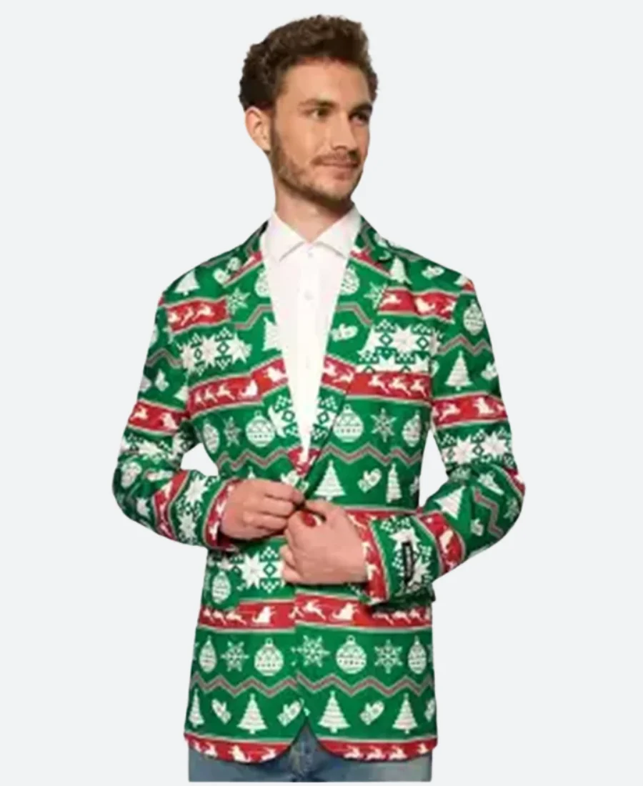 Christmas Green Blazer