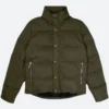 Chrome Hearts Puffer Olive Jacket Front Image