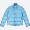 Chrome Hearts Puffer Sky Blue Jacket Front Image