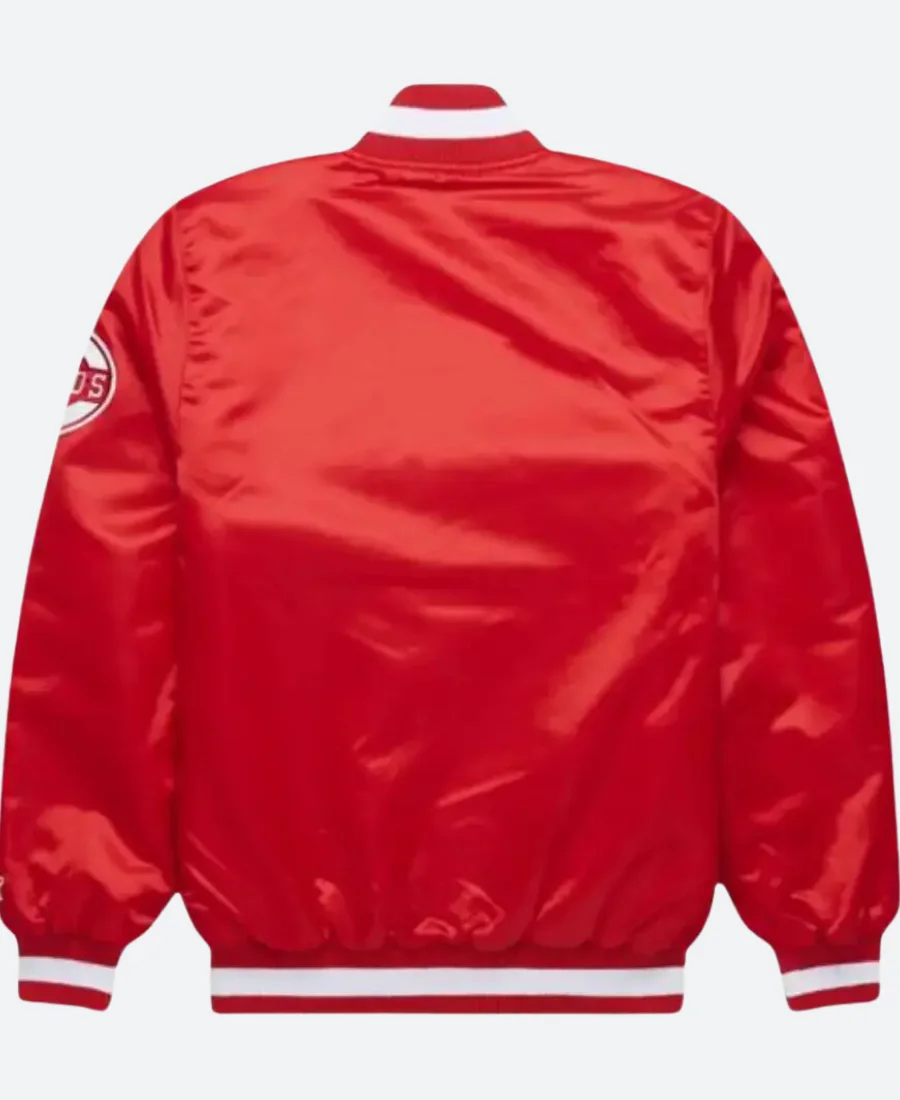 Cincinnati Reds Varsity Jacket Back Image