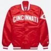 Cincinnati Reds Varsity Jacket Front Image