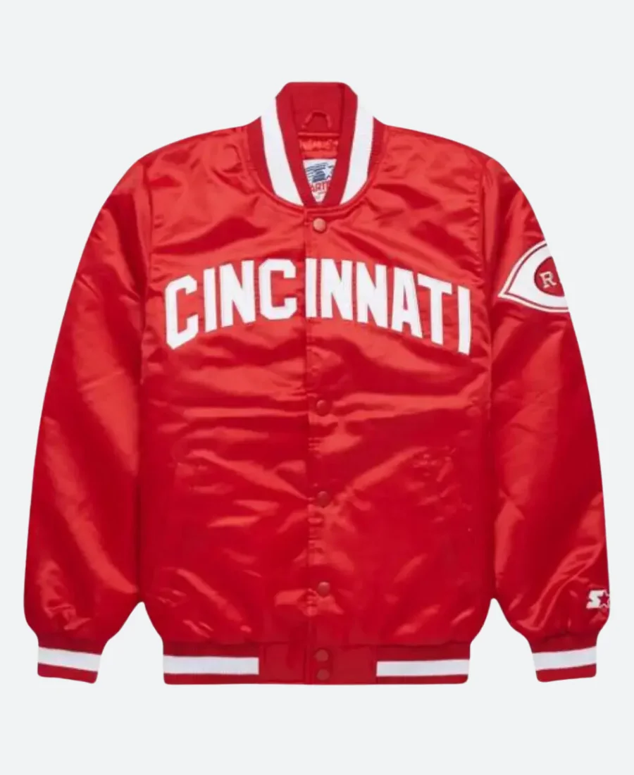 Cincinnati Reds Varsity Jacket Front Image