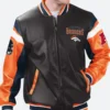 Denver Broncos Leather Jacket Fronot Image