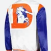 Denver Broncos Throwback Warm Up Pitch Jacket Back Image