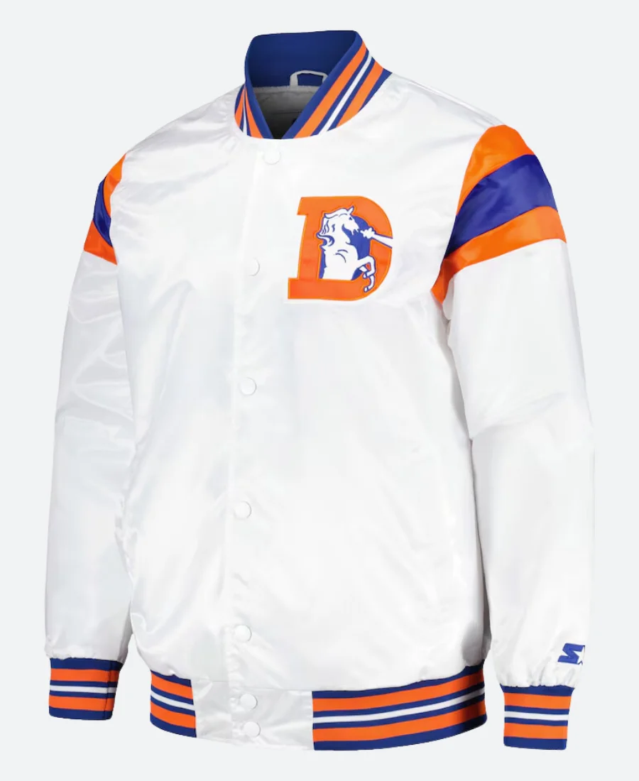 Denver Broncos Varsity Jacket Front Image