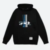 Detroit Lions Throwback Hoodie Black Front Image