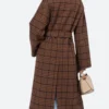 Doctor Who The Fifteenth Doctor Long Plaid Coat Back Image