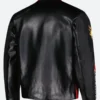 Dodge 2 Hellcat Leather Racing Jacket Back Image