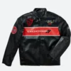 Dodge 2 Scat Pack Demon Leather Racing Jacket Front Image