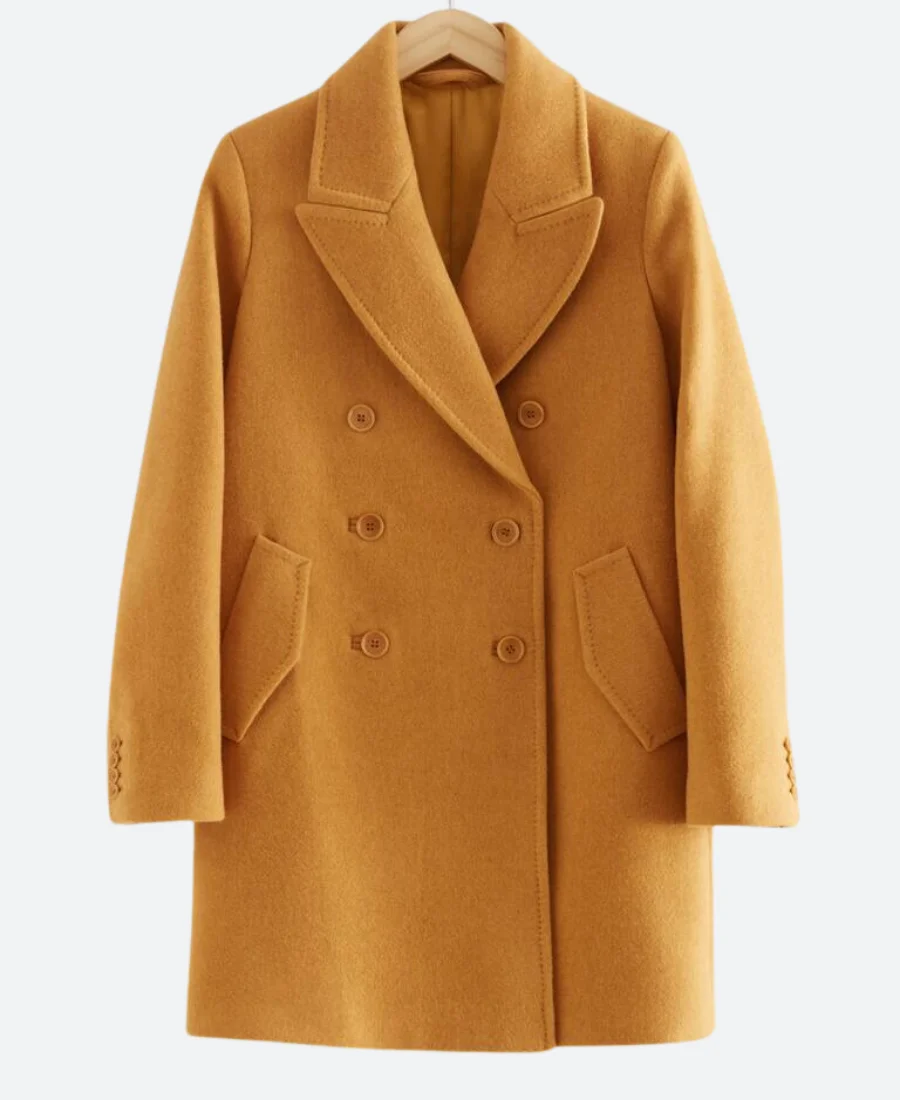 Eva Finn Fool Me Once Yellow Coat Front Image