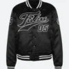 FUBU Black Bomber Jacket Front Image